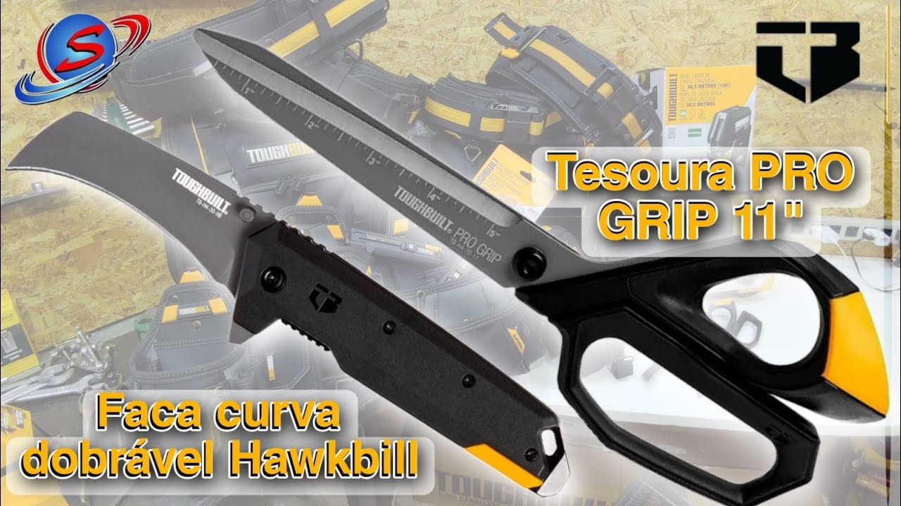 Excelentes Tesoura e Faca curva toughbuilt #ferramentas #tesoura #knife #edc