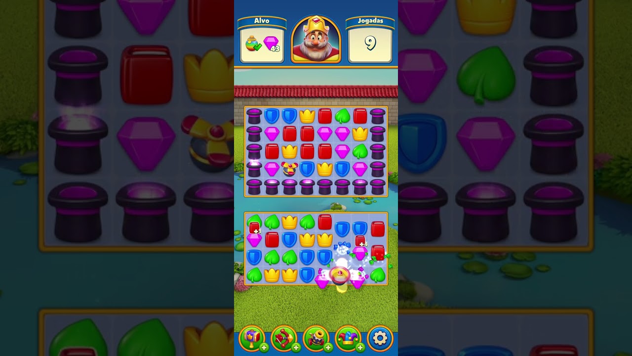 Jogando Royal Match parte 80 níveis 245 e 246