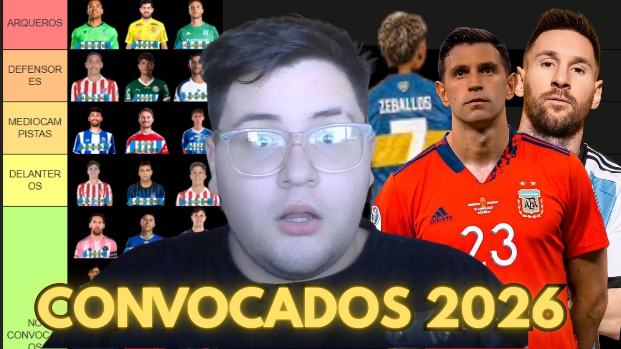 ESTA ES MI LISTA DE CONVOCADOS PARA EL MUNDIAL 2026!! TIERLIST