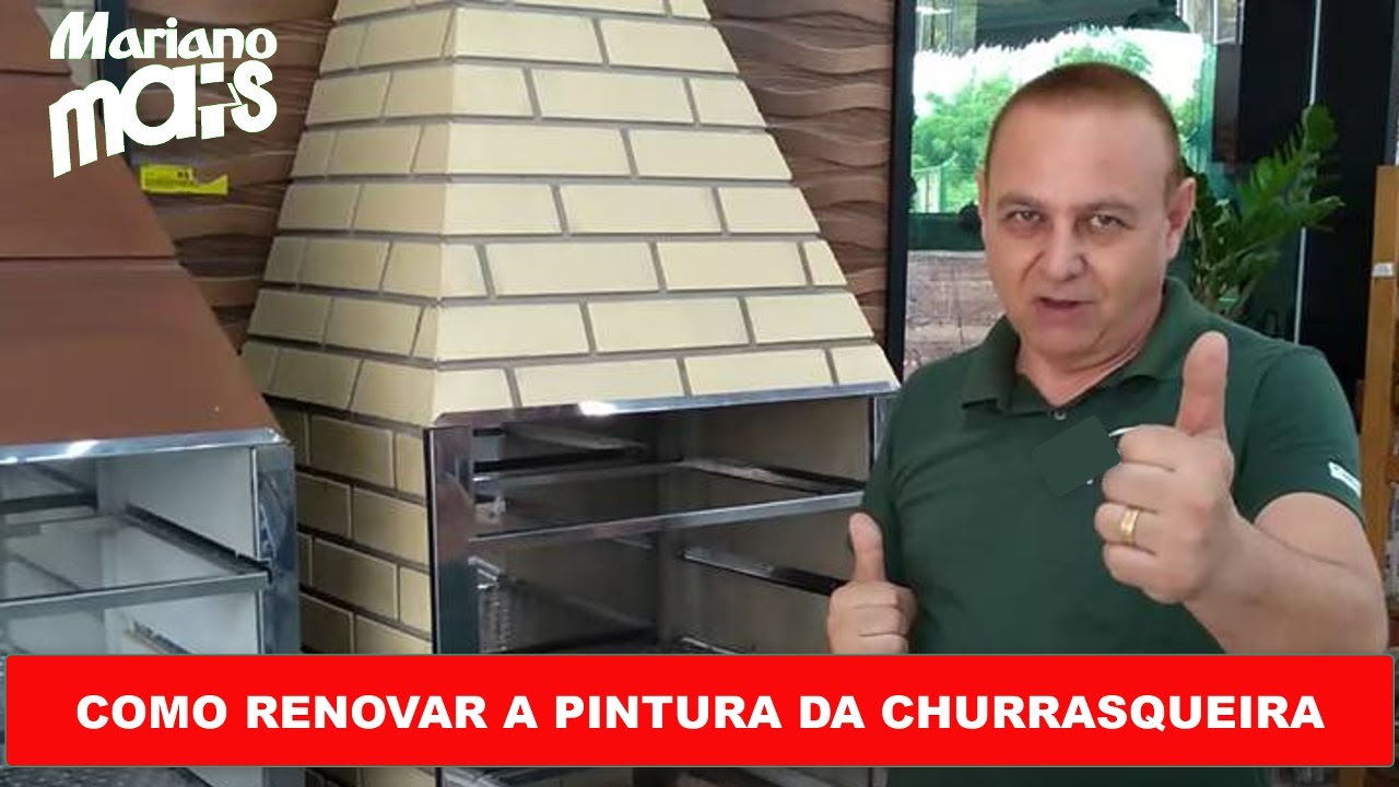 COMO RESTAURAR A PINTURA DE UMA CHURRASQUEIRA PRE-MOLDADA COM BAIXO CUSTO