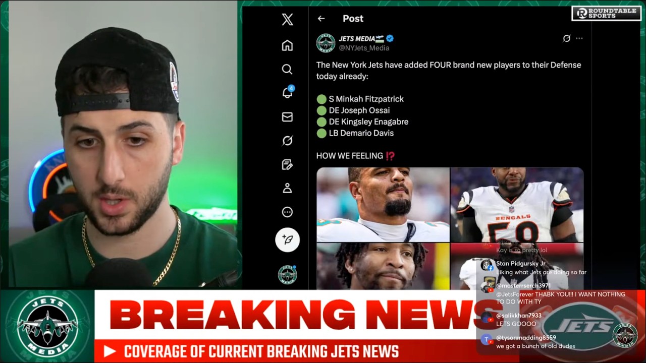 🚨 FREE AGENCY FRENZY: Reacting to ALL Jets & NFL Breaking News