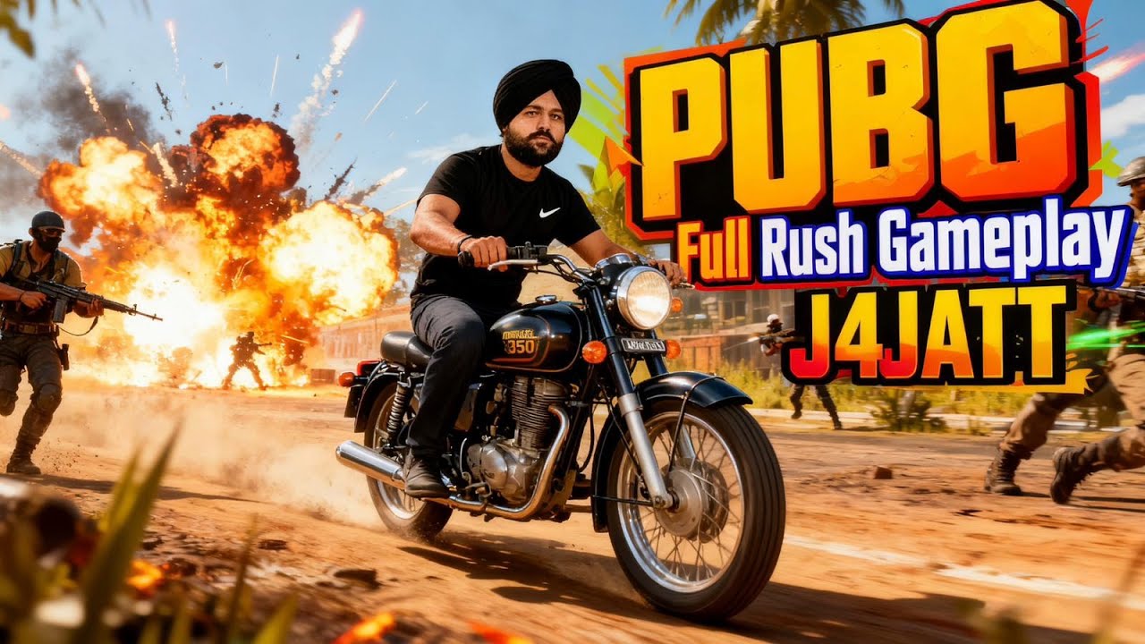 PUBG LIVE FULL RUSH GAMEPLAY | JATT IS LIVE  | PUNJABI AGAYE | CONQERER PUSH