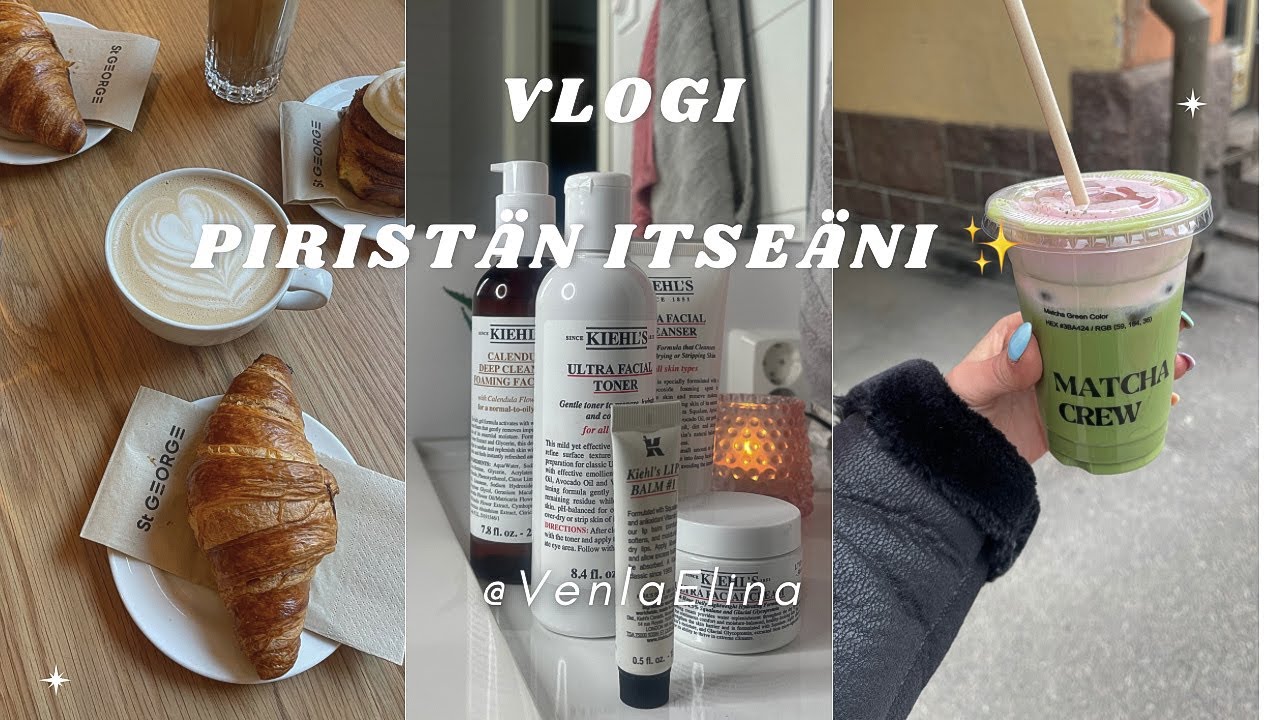 VLOGI | Helsingissä seikkailua, mansikka matchaa & testailen Catricen meikkejä