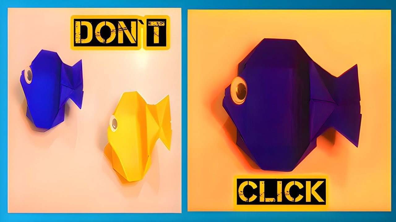 How To Make Paper Fish – So Satisfying 😍