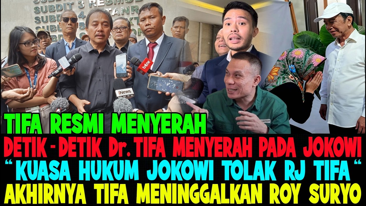H-1 LEBARAN TIFA RESMI AJUKAN RJ..!! DETIK DETIK TIFA MENYERAH & TINGALKAN ROY SURYO SENDIRIAN 😂