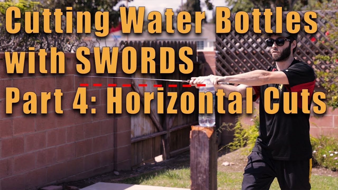 Cut Bottles with Swords Pt. 4: Horizontal / Mittel cuts