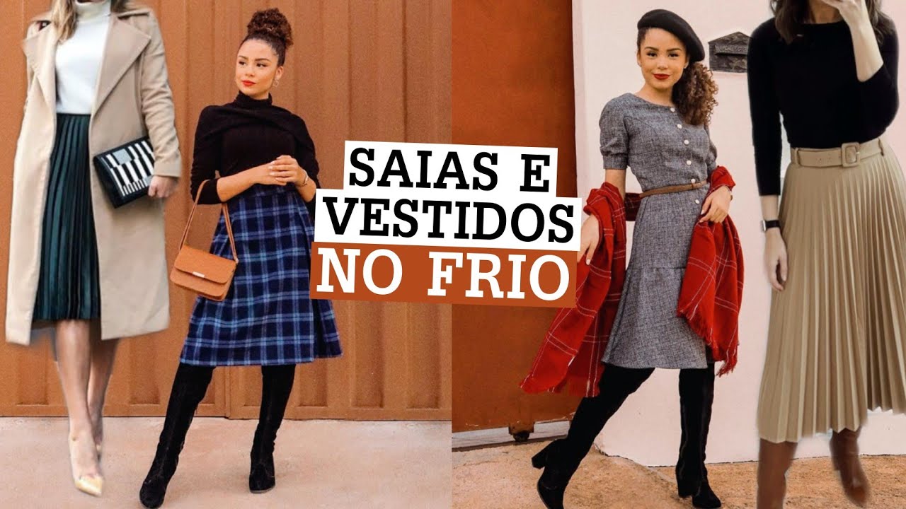 COMO USAR SAIA NO INVERNO: FÁCIL E ELEGANTE! ✨ +40 inspirações!