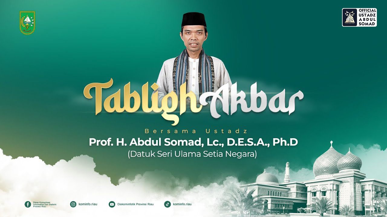 LIVE | TARHIB RAMADHAN PROV. RIAU | Majid Raya Annur Pekanbaru | 09/03/2024 | Ust Abdul Somad