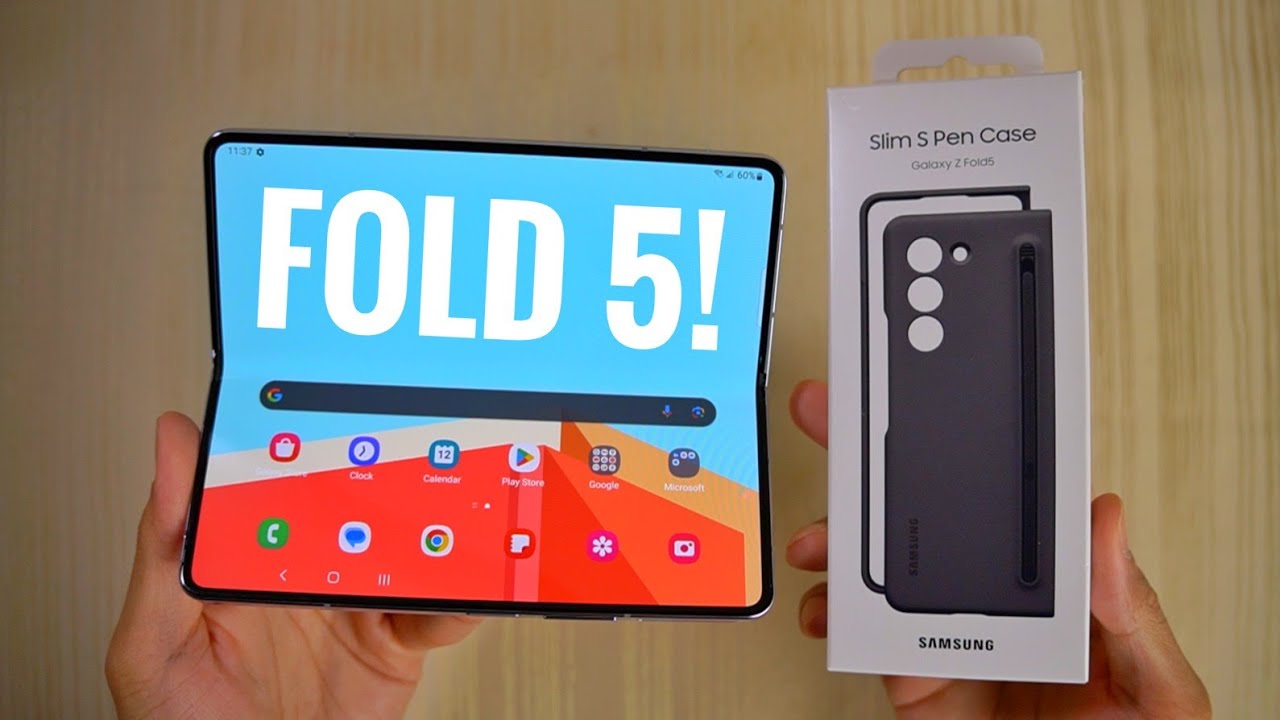 Samsung Galaxy Z Fold 5 with S-Pen Case Unboxing, Setup & First Impressions!