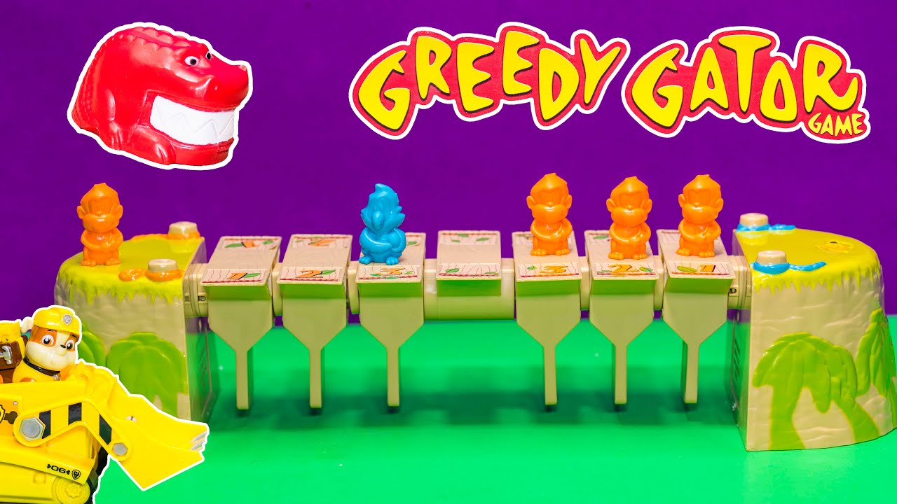 Playing the Greedy Gator Game with Paw Patrol and Miles from Tomorrowland