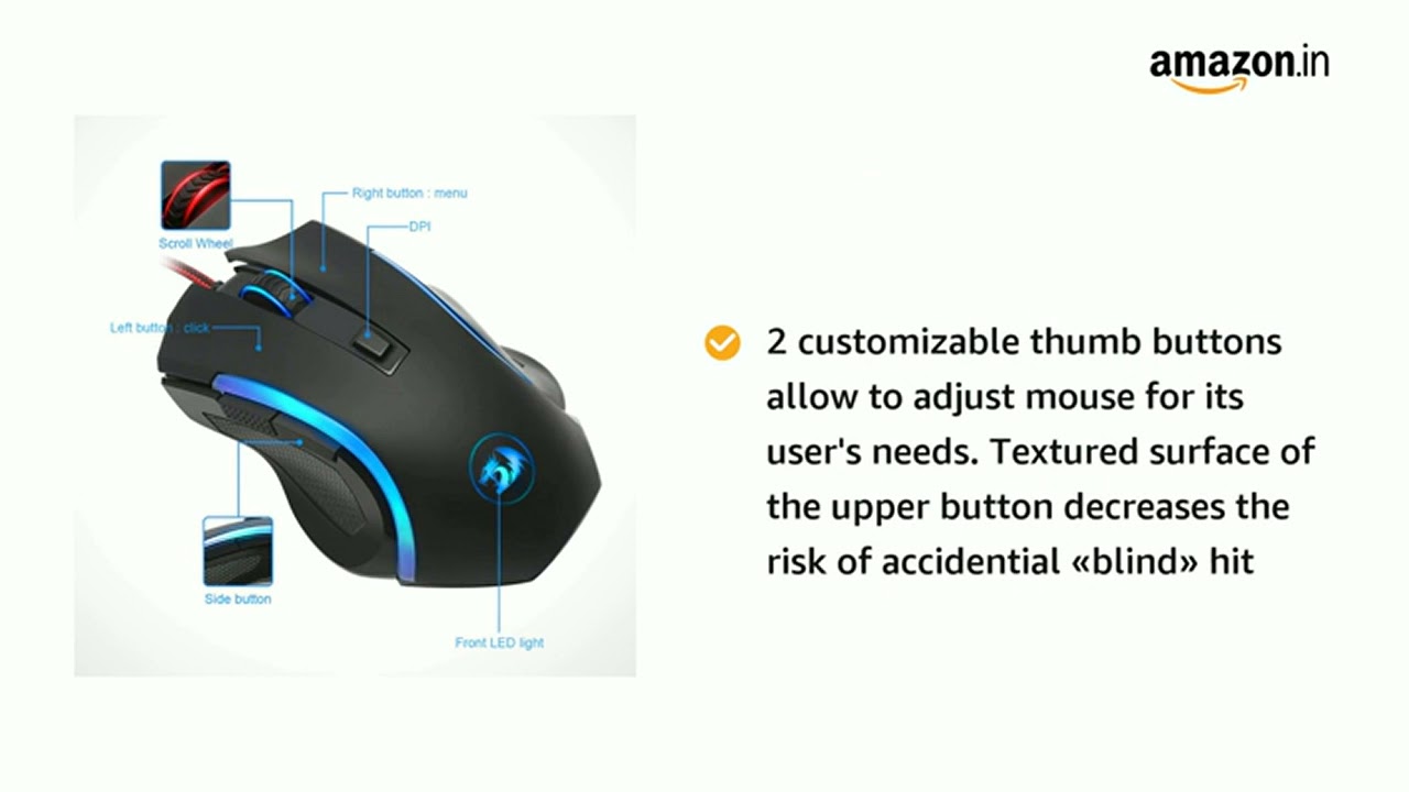 Redragon NOTHOSAUR M606 Gaming Mouse - 3200 DPI