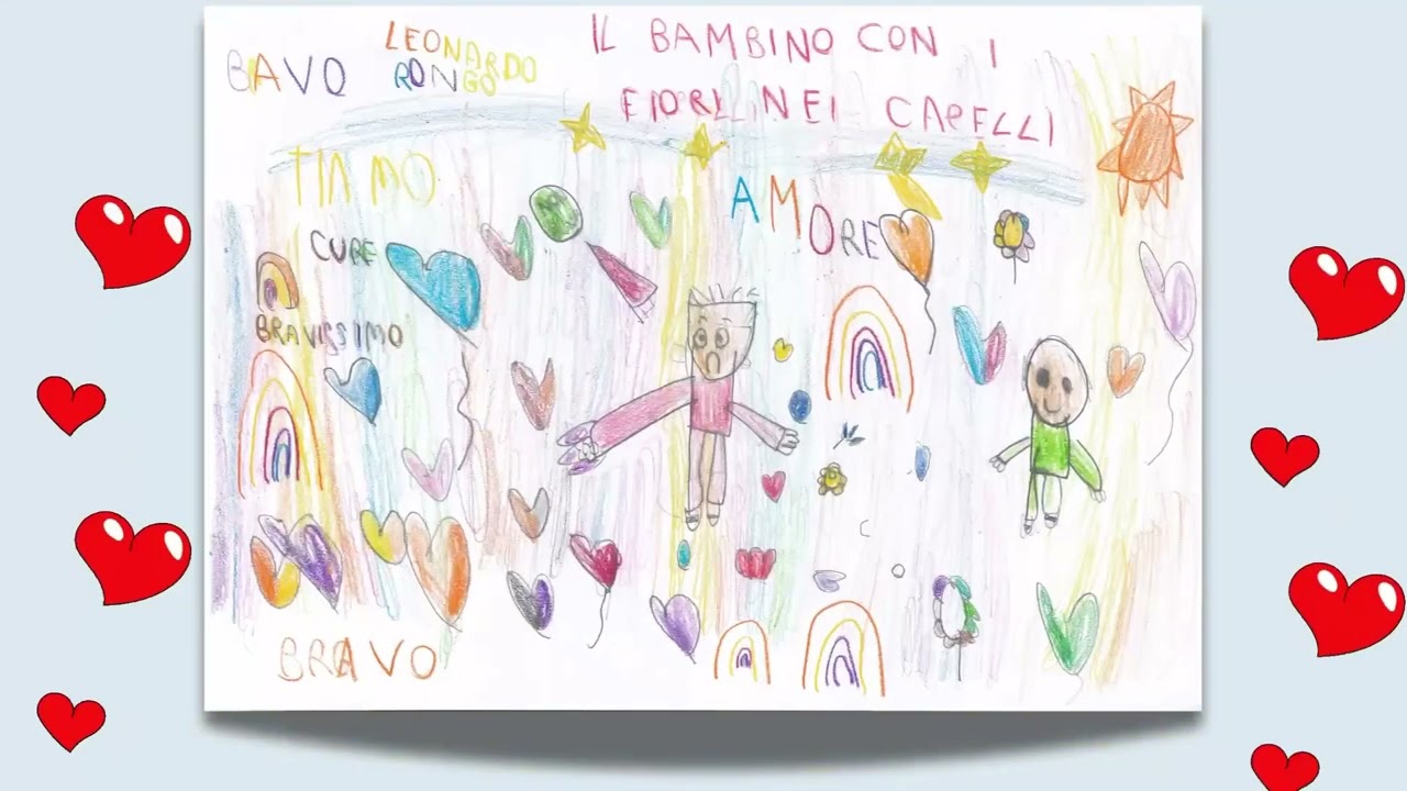 Il bambino con i fiori tra i capelli #etwinningschool #amicizia 