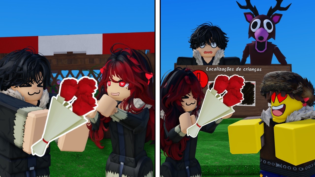 ENTREGUEI TODOS OS BUQUÊS PARA A MINHA NAMORADA E O PIOR ACONTECEU! | 99 NOITES NA FLORESTA - ROBLOX
