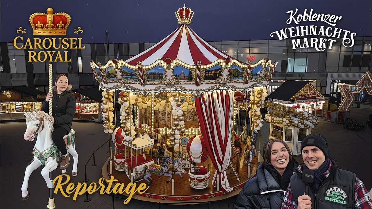 Reportage Carousel Royal M&R Issel auf dem Koblenzer Weihnachtsmarkt 2025 vom 11. bis zum 04.01.2026