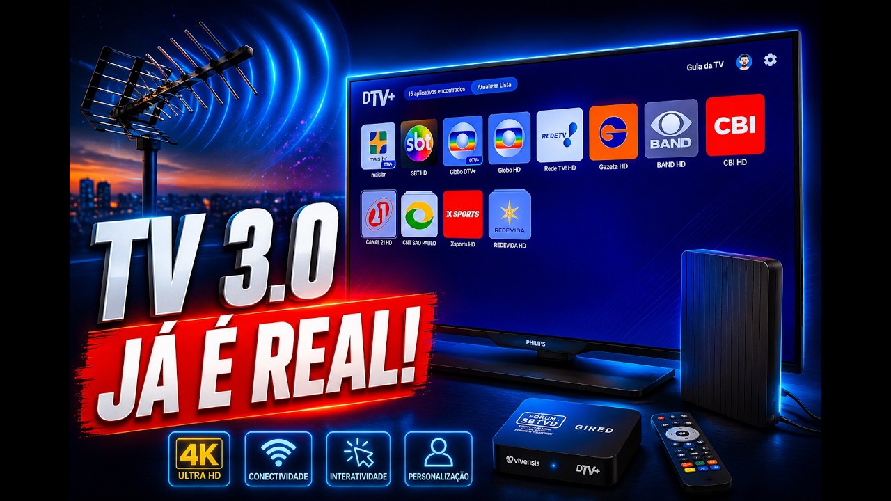 TV 3.0 CHEGOU! Veja Como Ela Funciona na Pr&aacute;tica