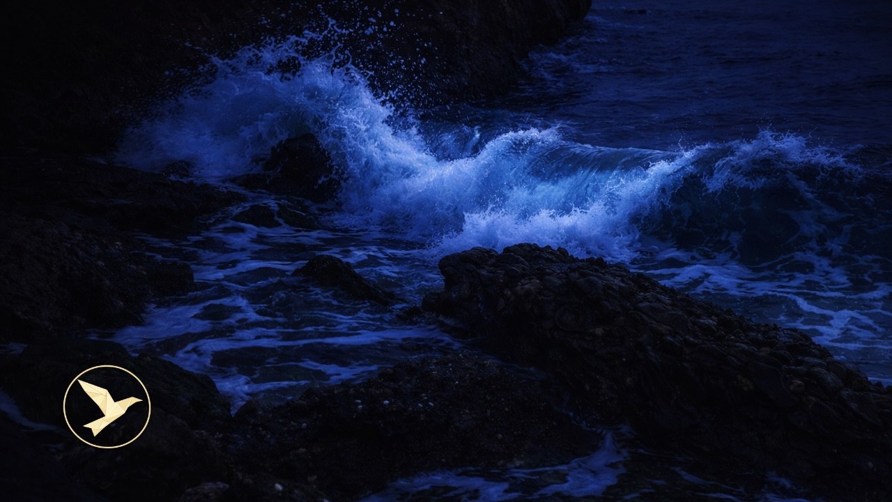 🌊 POWERFUL OCEAN WAVES ON ROCKS ▶ 10 HOURS REAL MEDITERRANEAN WHITE NOISE 🌙