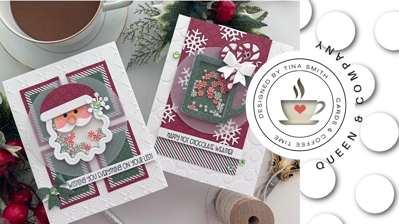 2 More FUN Shaker Cards | Queen & Co Heartfelt  Holidays Cardmaking Kit
