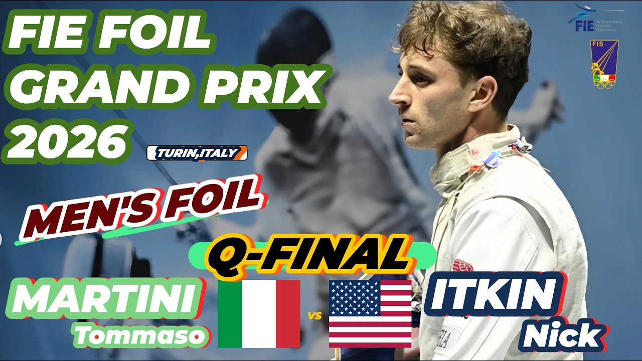 2026 🇮🇹【花劍大獎賽 意大利 都靈站】男花 個人「T8」ITKIN Nick (USA 🇺🇸) VS (🇮🇹 ITA) MARTINI Tommaso