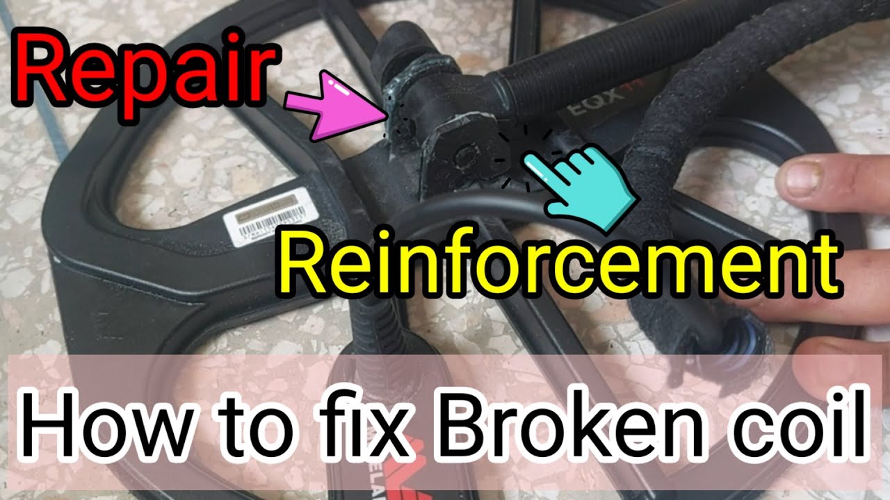 Repair Equinox 800 coil with broken ears || Réparation du disque equinox 800 ou 600