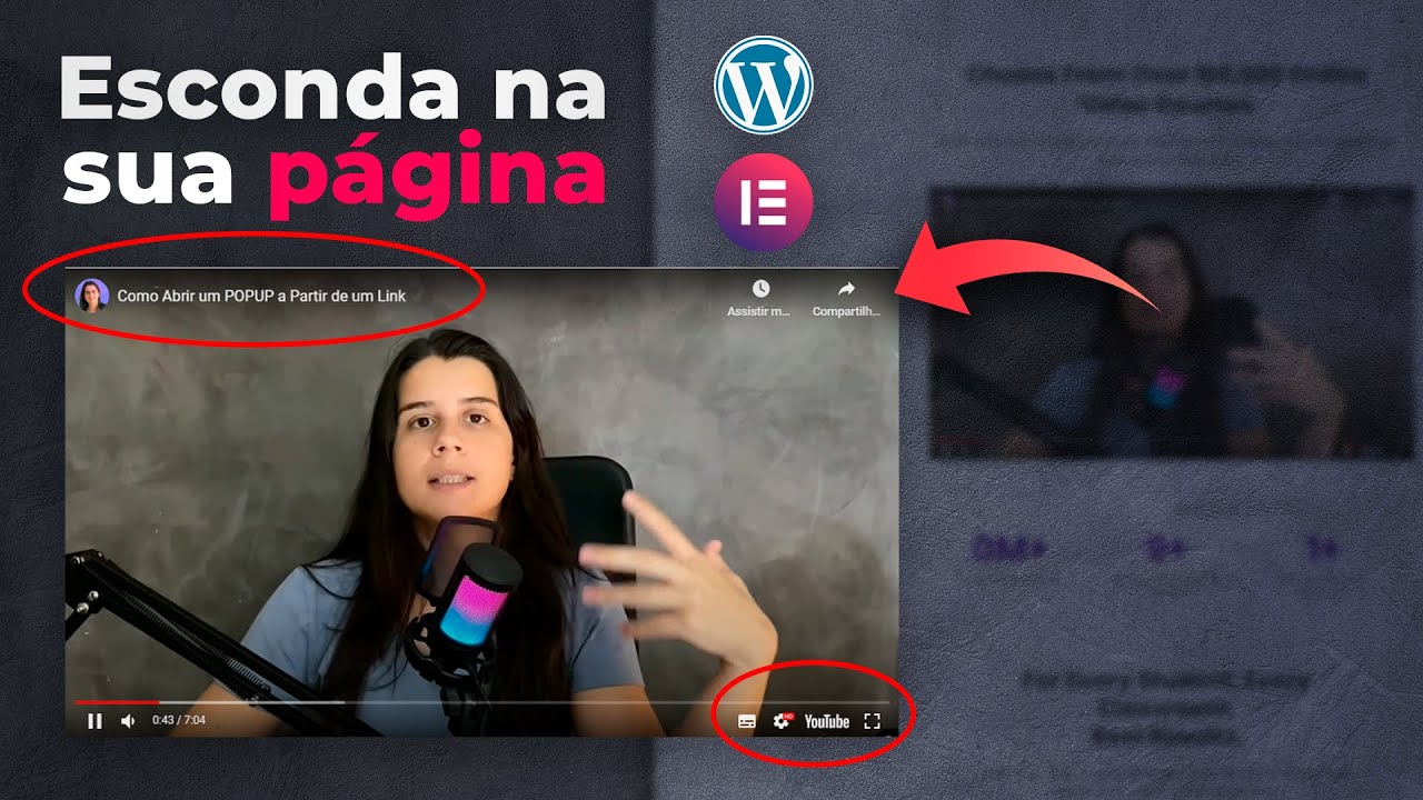Como Esconder Título e Logo de Vídeo do YouTube na Sua Página