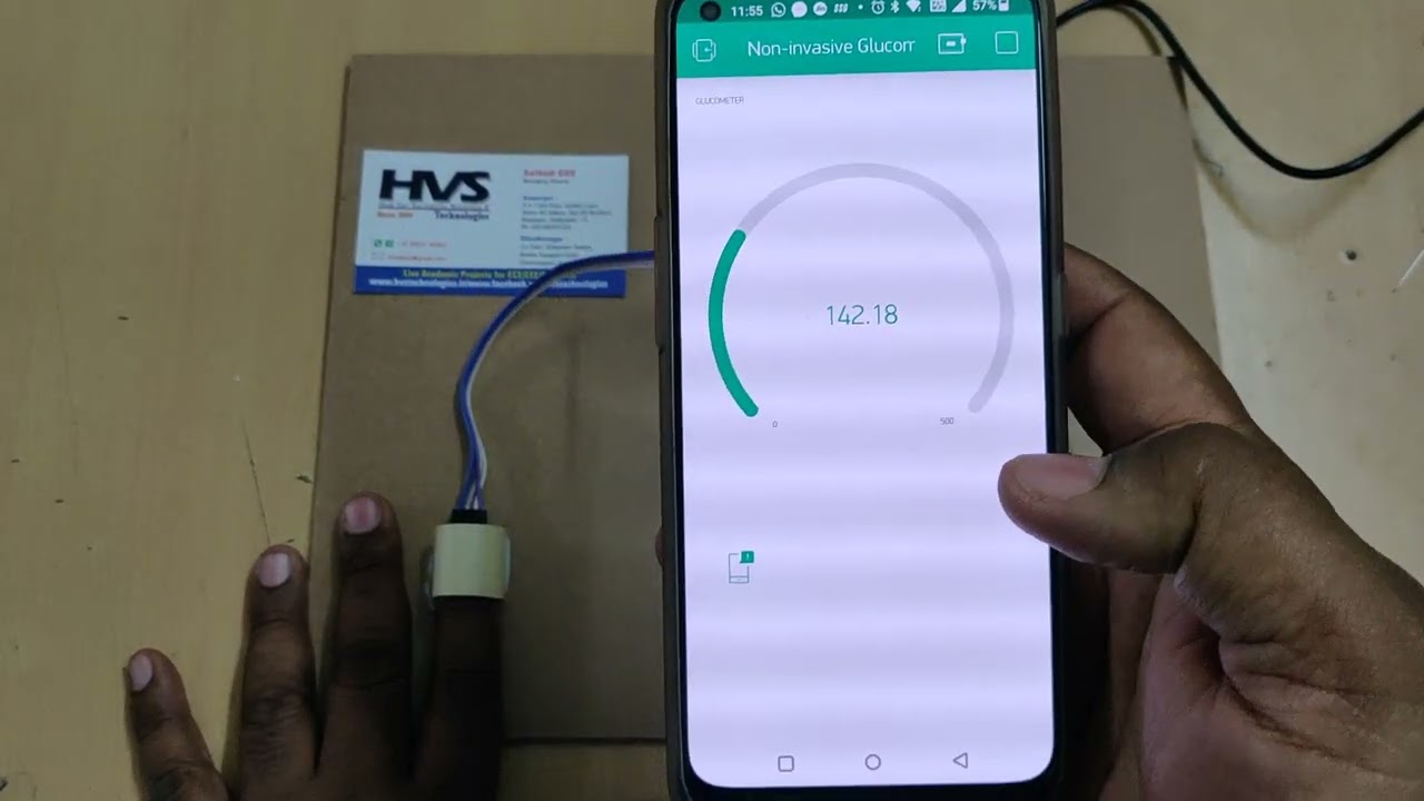Неинвазивный глюкометр с использованием уведомлений приложения Blynk от IoT