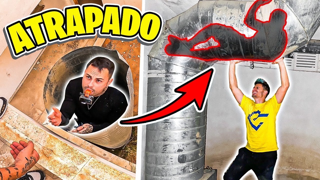 ATRAPADO DENTRO de una TUBERÍA GIGANTE...😰 *CLAUSTROFOBIA EXTREMA* | Parkour Vlog