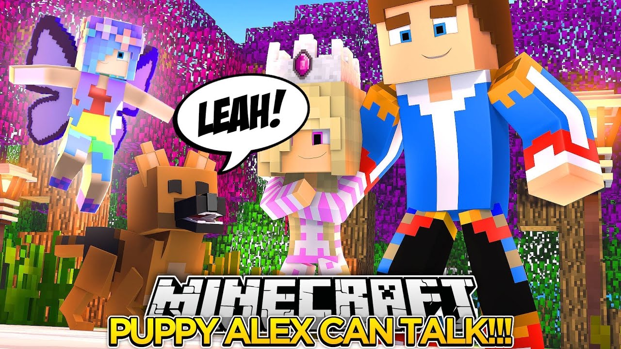 PUPPY ALEX IS TALKING W/ LITTLE DONNY!!!- Baby Leah Minecraft Roleplay!.