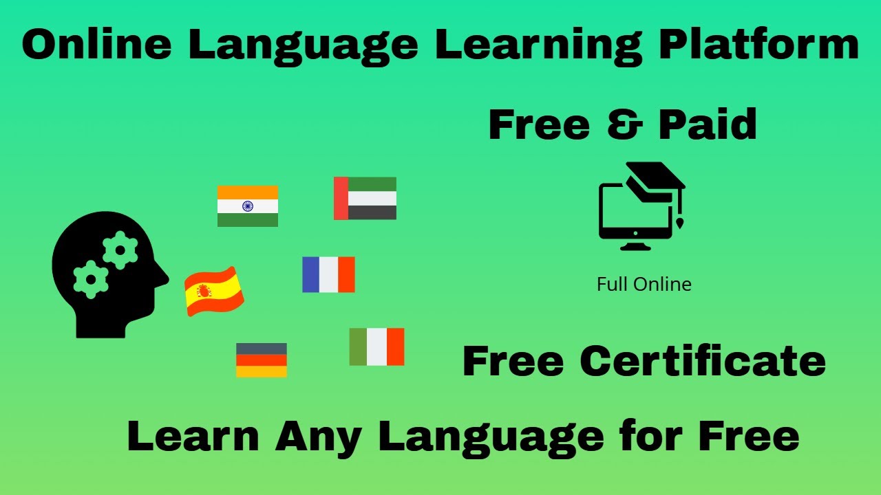 Online language Learning Platform Free |  Free &  Paid | Online Sprachlernplattform | Certificate