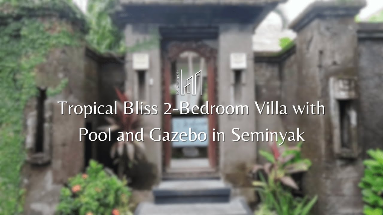 Tropical Bliss 2-Bedroom Villa with Pool and Gazebo in Seminyak
