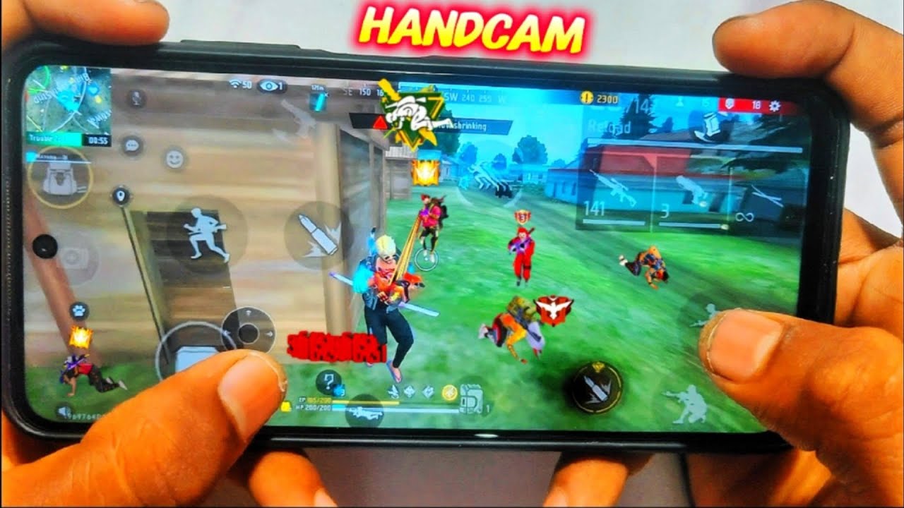 HANDCAM ⚡ Poco M3 Free Fire Gameplay 🥰