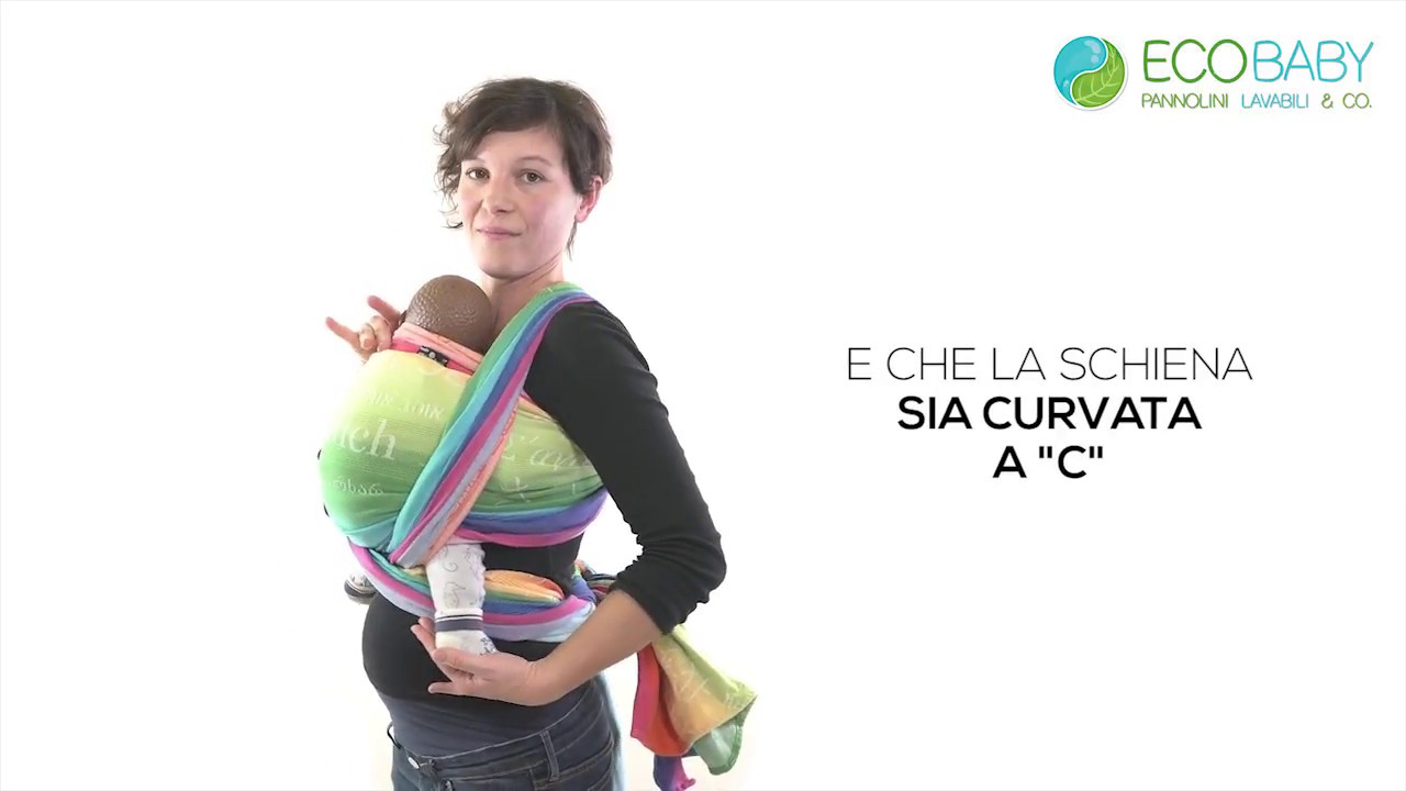 Come usare la fascia porta bebè - Legatura base (neonato)