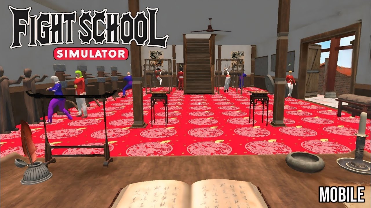 Геймплей Fight School Simulator на Android и iOS