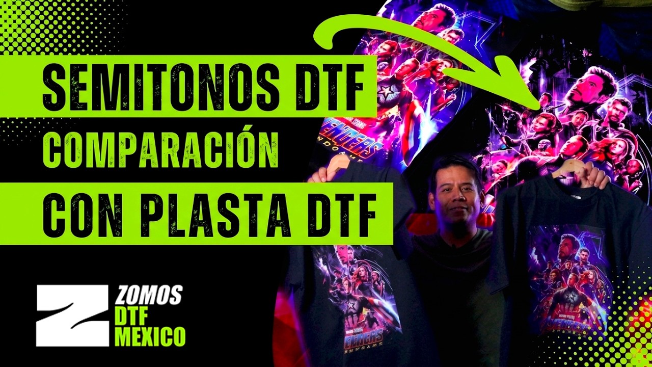 ✅ SEMITONOS DTF TUTORIAL | Comparamos playeras con y sin semitonos | DTFMEXICO.MX