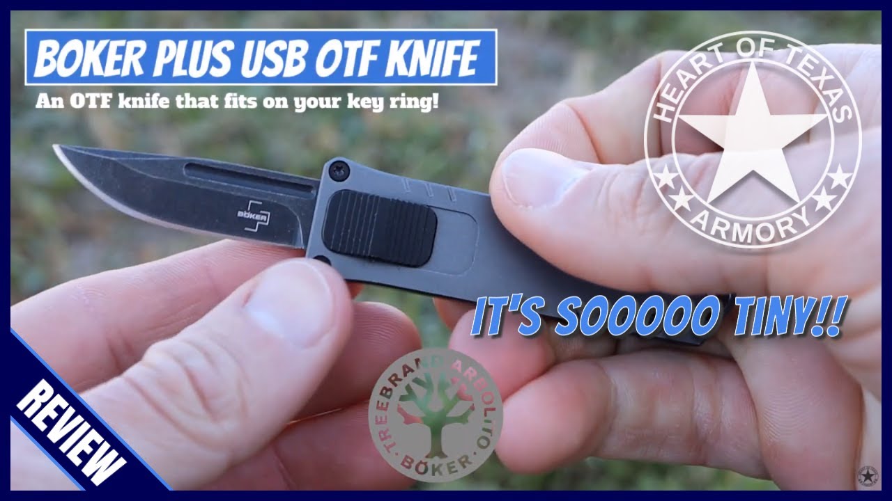 Boker USB OTF — OTF, достаточно маленький для брелока