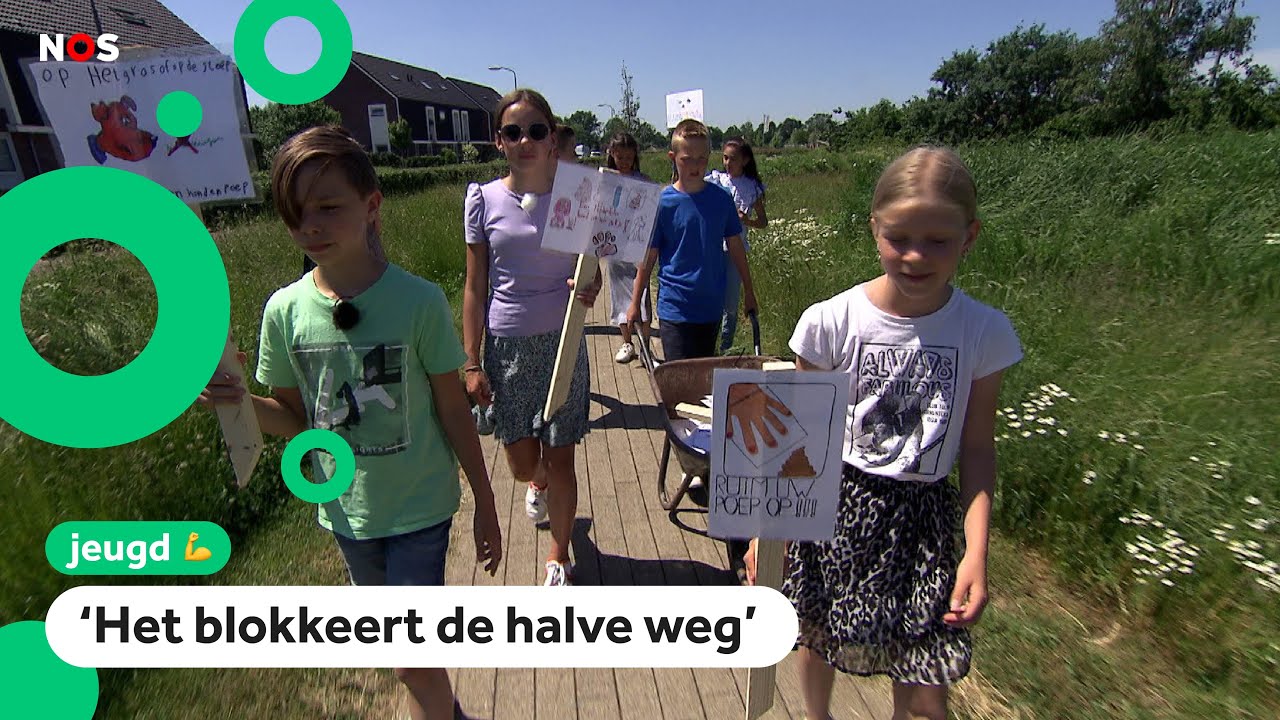 Deze kinderen komen in actie tegen hondenpoep