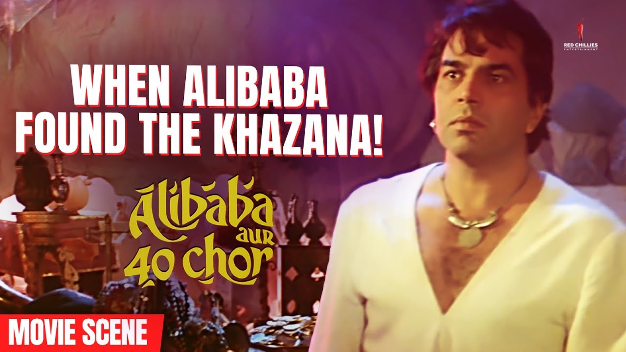 Khul Ja Sim Sim | Alibaba Aur 40 Chor | Movie Scene | Dharmendra