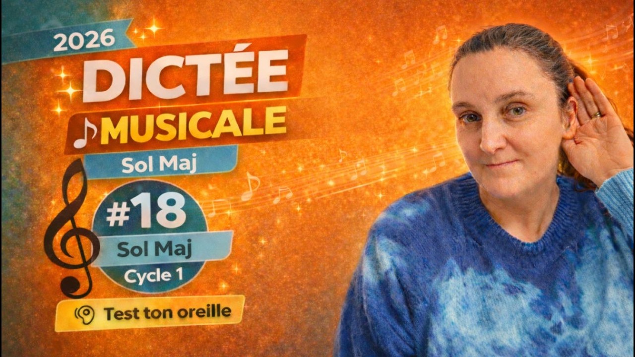 Dictée de notes en sol majeur – noires, blanches et croches | Niveau débutant