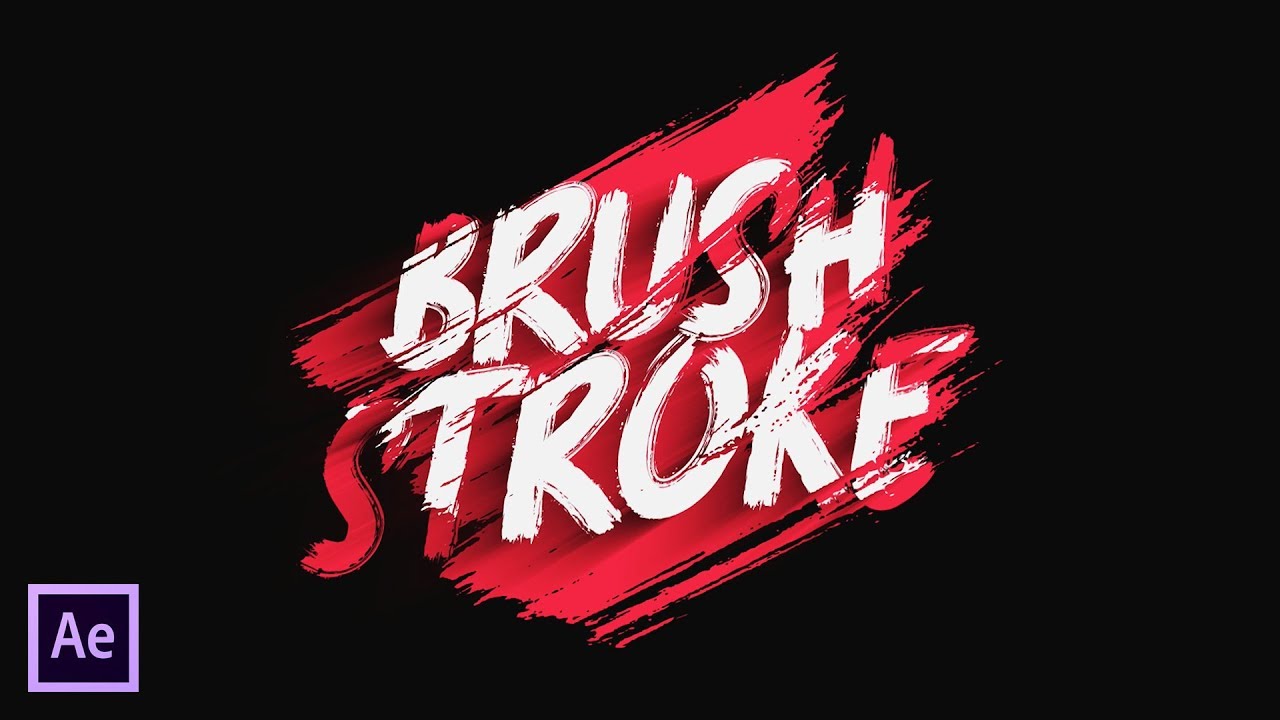 After Effects Tutorial - Brush Title Intro Animation in After Effects - Free Template