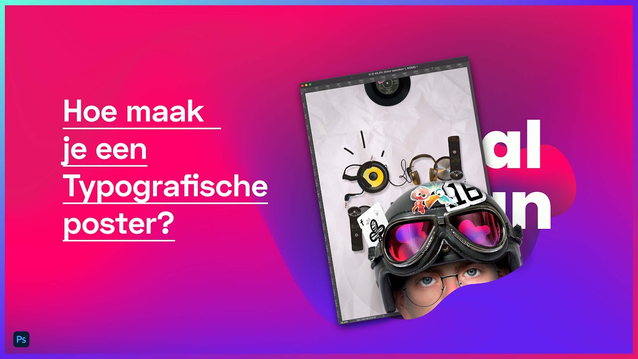 Een typografische poster maken in Photoshop