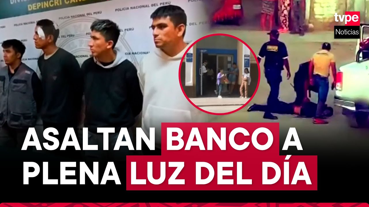 Cañete: PNP captura a delincuentes armados que intentaron robar S/ 100 000 de un banco