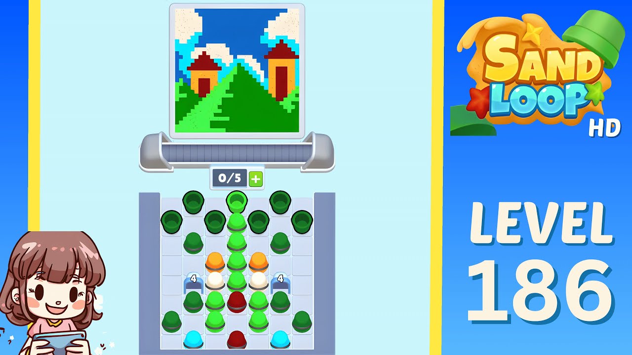 Sand Loop Level 186 Solution Walkthrough