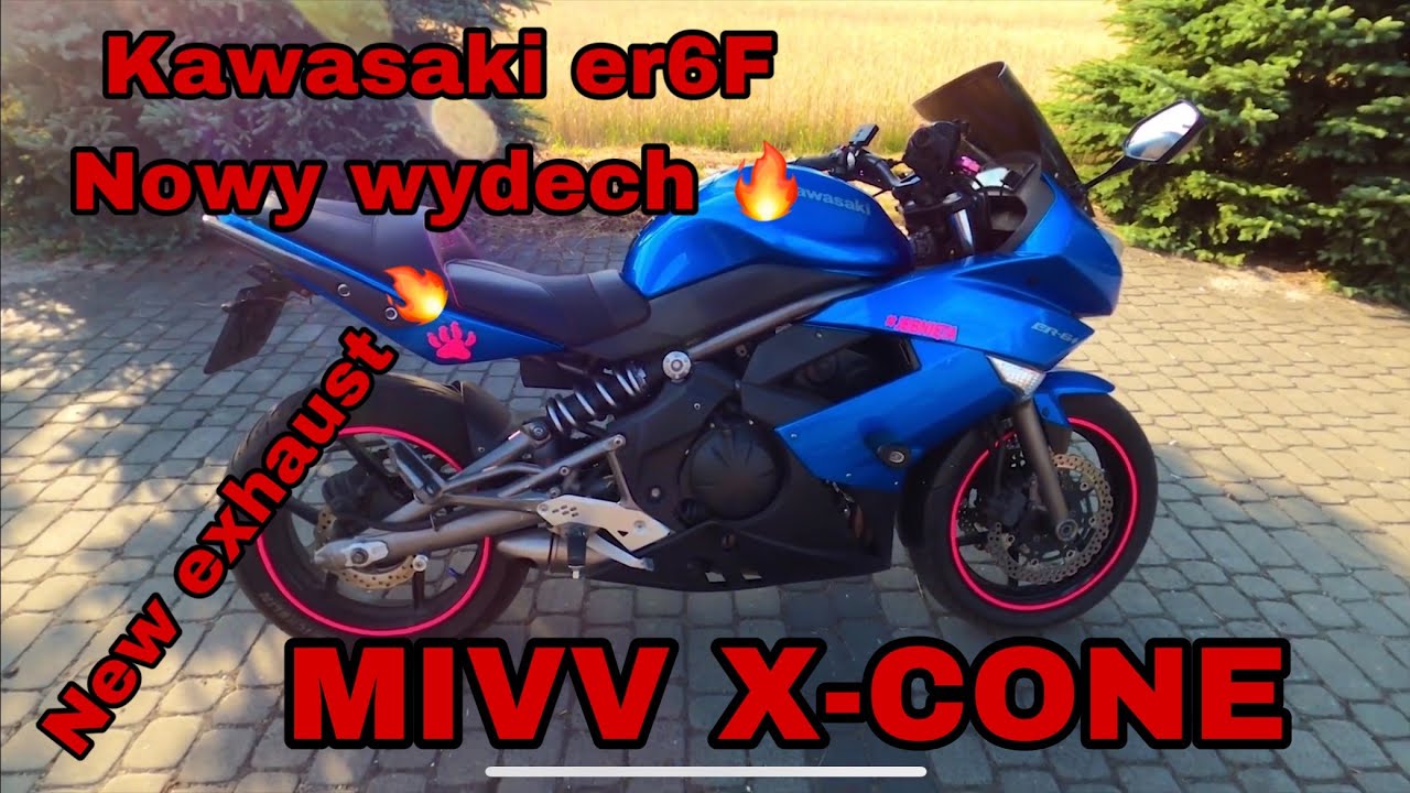 Nowy wydech Kawasaki Er6f - MIVV exhaust | Sound kawasaki MIVV