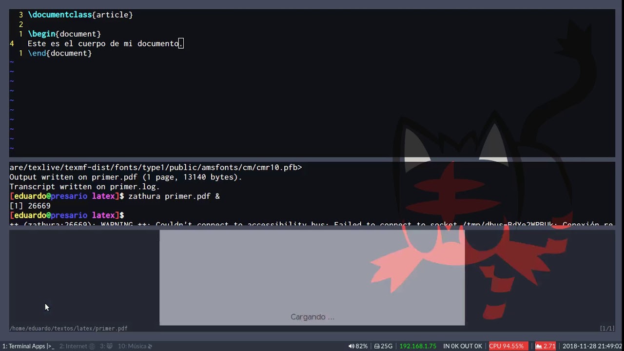 Tutorial de LaTeX 01: Párrafos, secciones, formatos básicos de texto