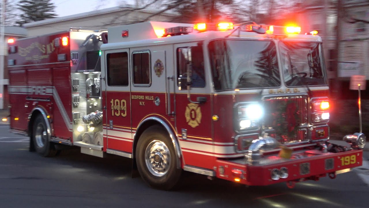 Bedford Hills FD Car 2032, Engine 198, Engine 199, & Tower Ladder 57 Responding