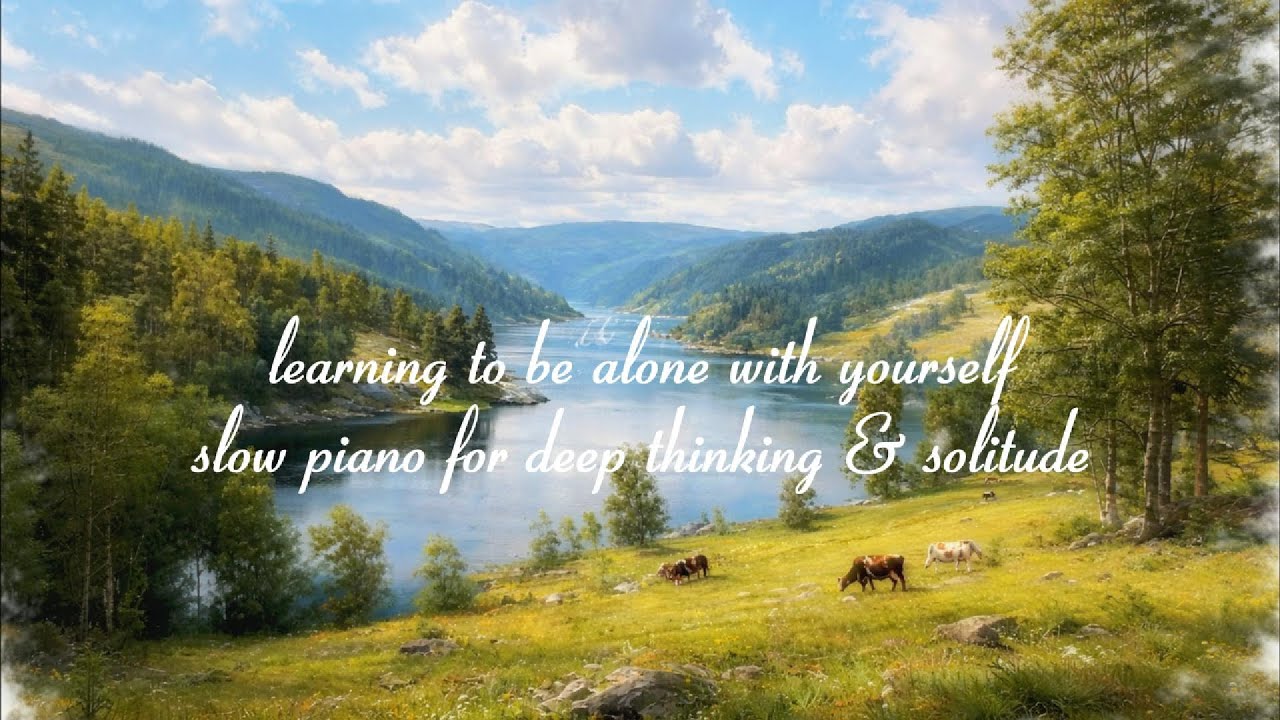 learning to be alone with yourself 🌙 slow piano for deep thinking & solitude