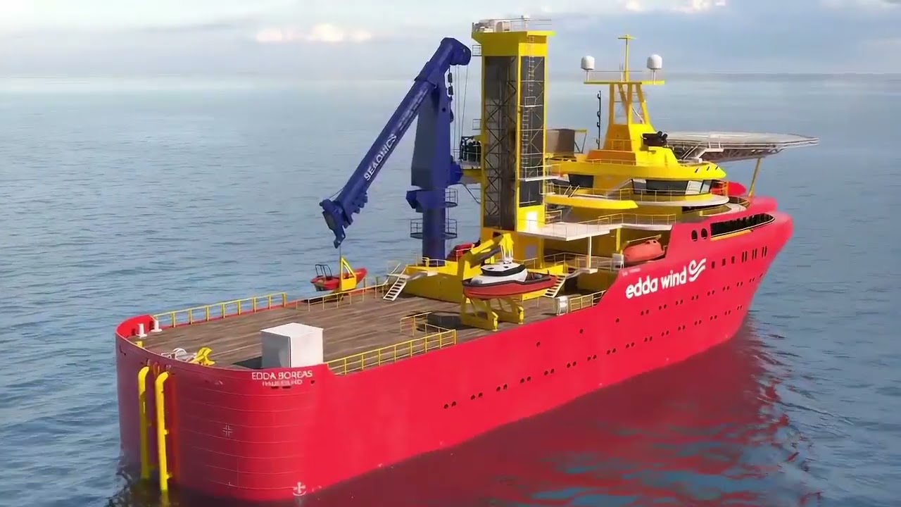 Cutting-Edge 3D Offshore Wind Fleet: SOVs, CTVs & Dynamic Ops by Fidaranimation Studio!