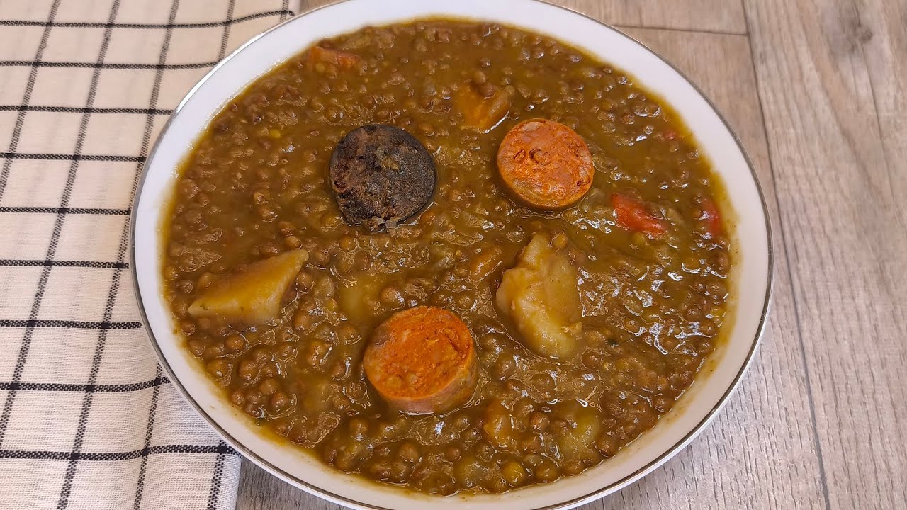 POTAJE DE LENTEJAS CON CHORIZO Y MORCILLA