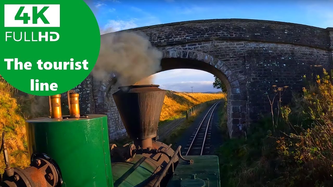 Full Journey On A Wood Fired Locomotive At South Tynedale Railway In Autumn [4k UHD]