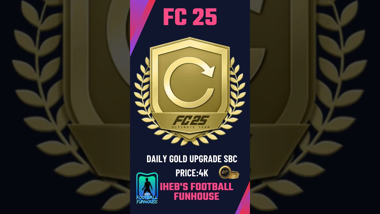 Cheapest Way to Complete Daily Gold Upgrade SBC in FC 25! 💸⚡