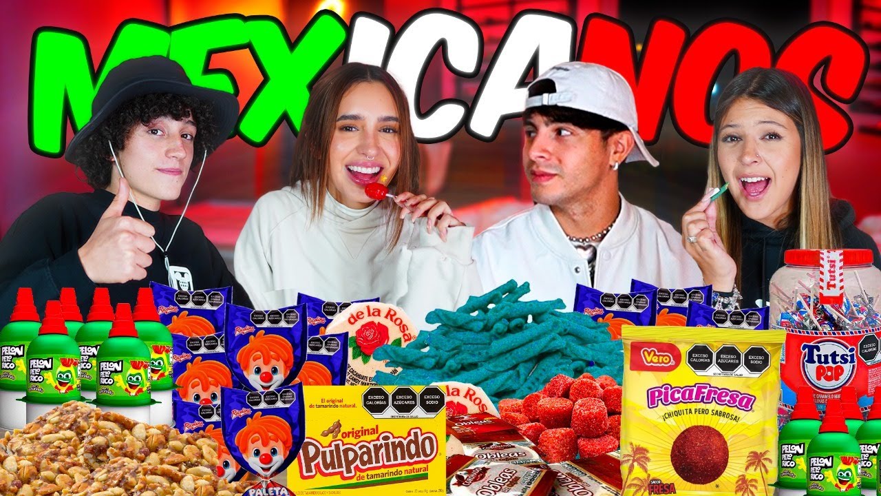 CALIFICANDO DULCES MEXICANOS | Domelipa Ft. Rusher King, Ignacia Antonia y Granja del Borrego